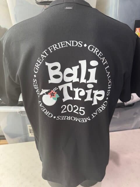 Custom printed merch